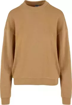 URBAN CLASSICS Свитер "URBAN Classics Ladies Ladies Oversized Light Terry Crewneck", бежевый
