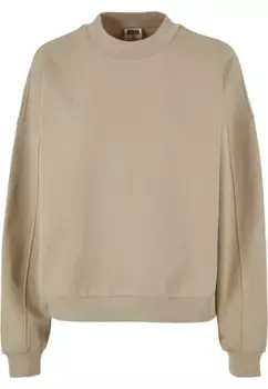 URBAN CLASSICS Свитер "URBAN Classics Ladies Ladies Oversized Organic Crewneck", цвет Wetsand