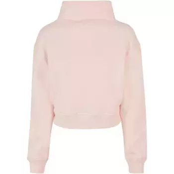 URBAN CLASSICS Свитер " Urban Classics Женский женский органический короткий свитер с высоким воротником", розовый
