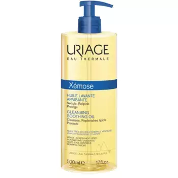 Uriage Xmose успокаивающее очищающее масло для душа и ванны 500 мл