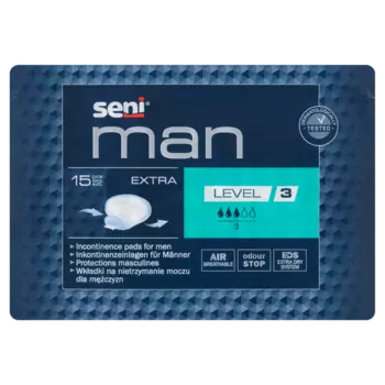 Урологические прокладки для мужчин уровень 3, 15 шт./1 уп. Seni Man extra