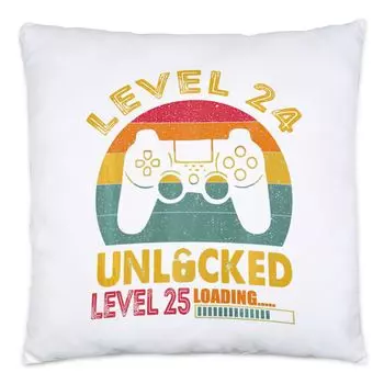 Уровень 24 разблокирован. Уровень 25. Загрузочная подушка. Консоль на 24-й день рождения. Контроллер с днем рождения. Игра-геймпад Hey!Print