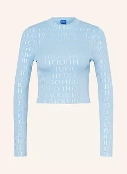 Урожайный свитер почвы Hugo Blue, голубой