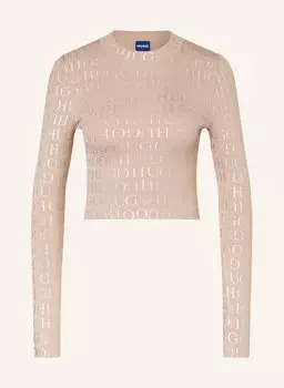 Урожайный свитер почвы Hugo Blue, розовый