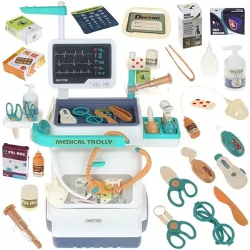 Урвиково, медицинская тележка, медицинский набор, врач Urwiskowo