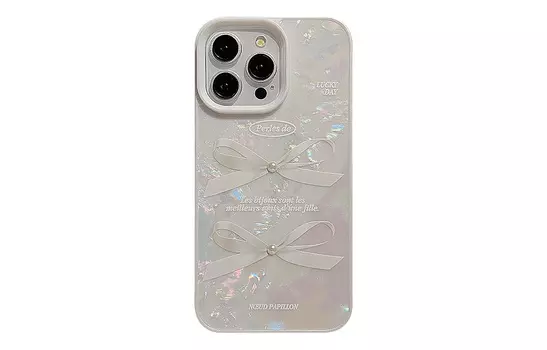 US8ACC чехол для телефона, Shell pattern three-dimensional pearl knot phone case