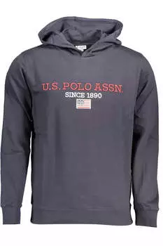 US POLO ASSN. Хлопковый мужской свитер для мужчин U.S. POLO ASSN., синий