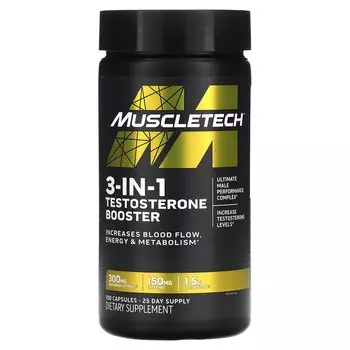 Усилитель тестостерона MuscleTech 3-в-1, 100 капсул