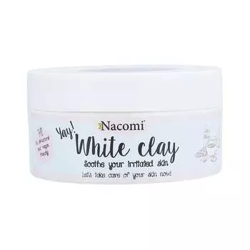 Успокаивающая маска для лица Белая глина, 50 г Nacomi, Clay