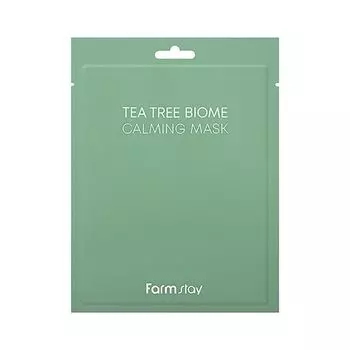 Успокаивающая маска для лица с биомом чайного дерева Farmstay, 25 мл
