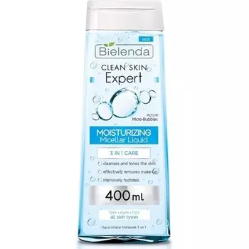 Успокаивающая мицеллярная вода Clean Skin Expert 3 в 1 400 мл Bielenda