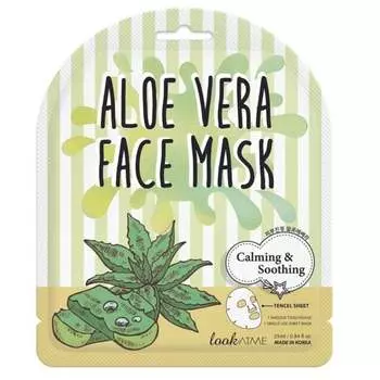 Успокаивающая тканевая маска для лица Aloe Vera Face Mask 25 мл Look At Me