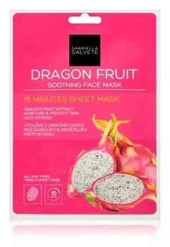 Успокаивающая тканевая маска Gabriella Salvete Face Mask Dragon Fruit