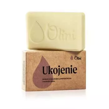 Успокаивающее мыло с маслом лаванды и маслом ши, 90 г Olini