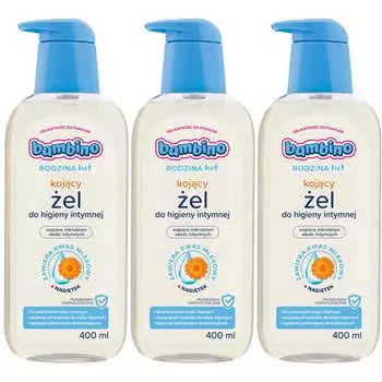 Успокаивающий гель для интимной гигиены, 3х400мл Bambino Family