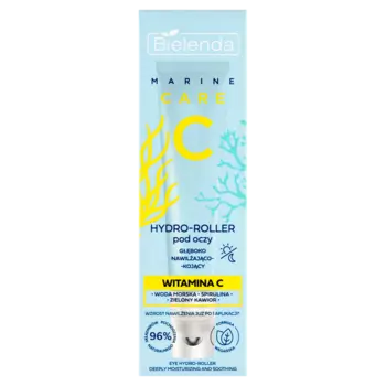 Успокаивающий гидророллер для кожи вокруг глаз, глубокое увлажнение, 15 мл Bielenda Marine care c