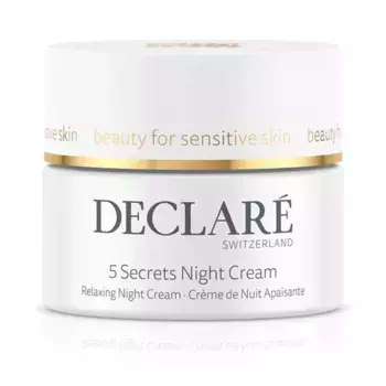 Успокаивающий и восстанавливающий ночной крем 5 Secrets Night Cream Declar, 50 ml
