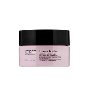 Успокаивающий крем для лица intense barrier soothing face cream Korff, 50 мл