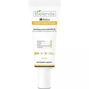 Успокаивающий крем от пигментации Dr Medica с SPF 50 50 мл Bielenda