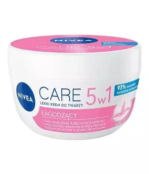 Успокаивающий легкий крем для лица 100мл Nivea, Care 5in1