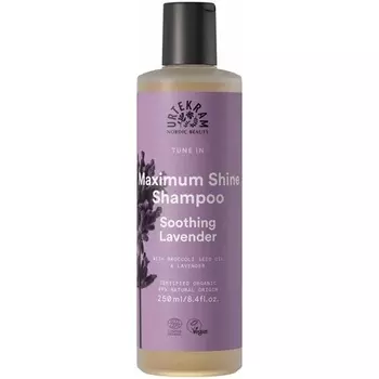 Успокаивающий шампунь для блеска лаванды, 250 мл, Urtekram
