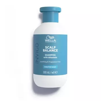 Успокаивающий шампунь для чувствительной кожи головы invigo scalp balance soothing & fragrance-free shampoo Wella Professionals, 300 мл