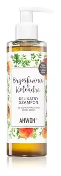 Успокаивающий шампунь для сухой и чувствительной кожи головы Anwen Peach & Coriander