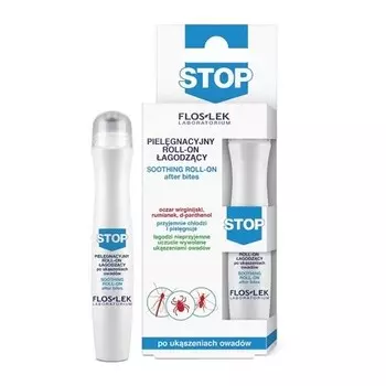 Успокаивающий шариковый гель после укусов насекомых 15 мл Floslek