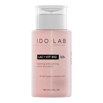 Успокаивающий тоник для чувствительной кожи, 150 мл Ido Lab Lac+B12