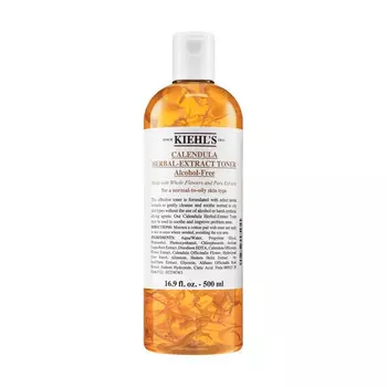 Успокаивающий тоник для лица без содержания спирта calendula herbal extract toner alcohol free Kiehl'S, 500 мл