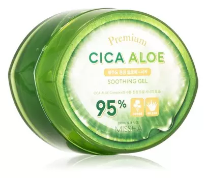 Успокаивающий увлажняющий гель с алоэ вера Missha Premium Cica Aloe