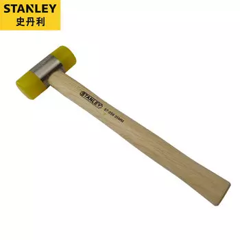 Установочный молоток Stanley с деревянной ручкой 35 мм, резиновый молоток с деревянной ручкой, мягкий установочный молоток 57-056-23 Эксклюзив для предприятий