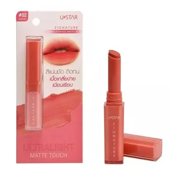 UStar Ustar Zignature Maxx Cover Real Matte Lip 2g. 02 Девушка Чили, Chille Girl
