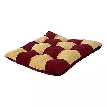 Устойчивая к морщинам подушка сиденья, моющаяся квадратная клетчатая дизайнерская подушка для стула, хозяйственные товары-красный Stuttg