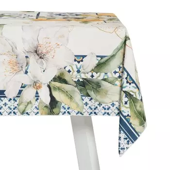 Устойчивая к пятнам скатерть с рисунком - Майори Maison Sucre, белый