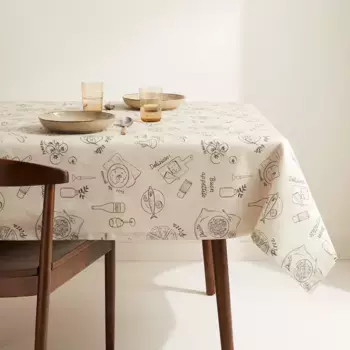 Устойчивая к загрязнениям скатерть из смолы Dinner Basics El Corte Ingls, естественный