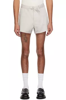 Устричные шорты-боксеры Trunk Our Legacy, цвет dust bunny disrupted sateen
