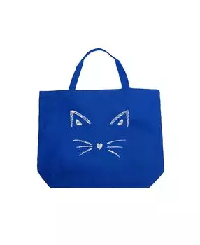 Усы — большая сумка-тоут Word Art LA Pop Art