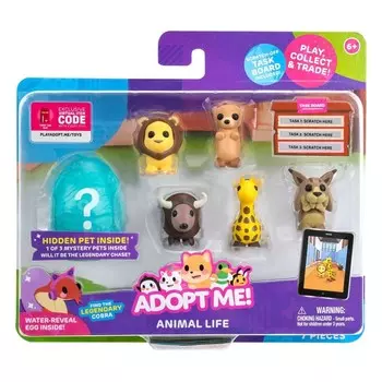 Усынови меня! Набор фигурок из 6 фигурок Animal Life Roblox + код игры BOTI