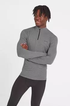 Утепленная базовая ткань Snowdon с молнией на четверть TOG24, серый