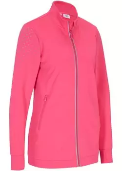 Утепленная длинная куртка со светоотражающим принтом Bpc Bonprix Collection, розовый