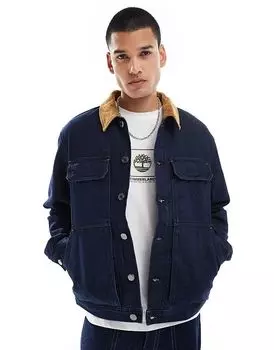 Утепленная джинсовая куртка цвета индиго Timberland