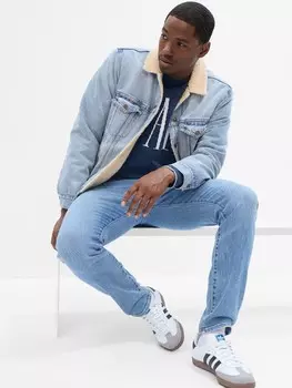 Утепленная джинсовая куртка Gap, синий