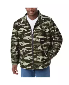 Утепленная флисовая куртка на молнии Big & Tall Explorer Plush Fleece Full-Zip Jacket KingSize, зеленый