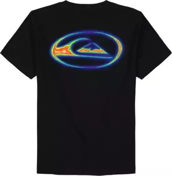 Утепленная футболка с логотипом Quiksilver для мальчиков, черный