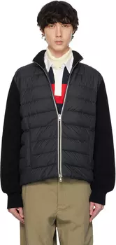 Утепленная хлопковая куртка-пуховик на молнии Moncler