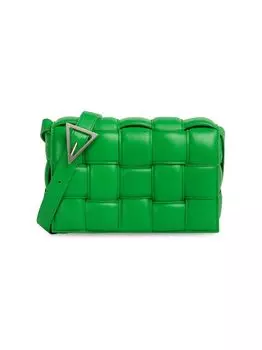 Утепленная кожаная сумка через плечо The Cassette Bottega Veneta