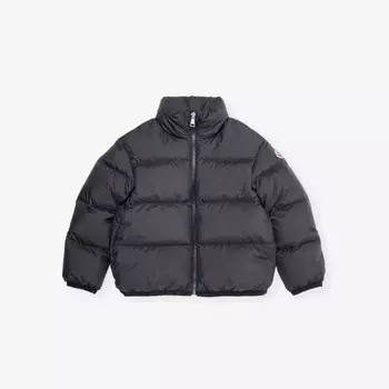 Утепленная куртка Abbadia на пуху 4-14 лет Moncler, черный