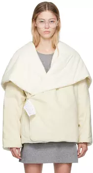 Утепленная куртка цвета «Off-White» MM6 Maison Margiela