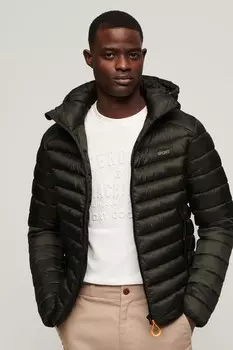 Утепленная куртка Fuji с капюшоном Superdry, зеленый